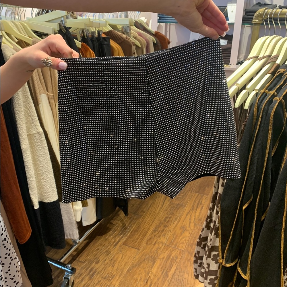 Black sparkle shorts sz small